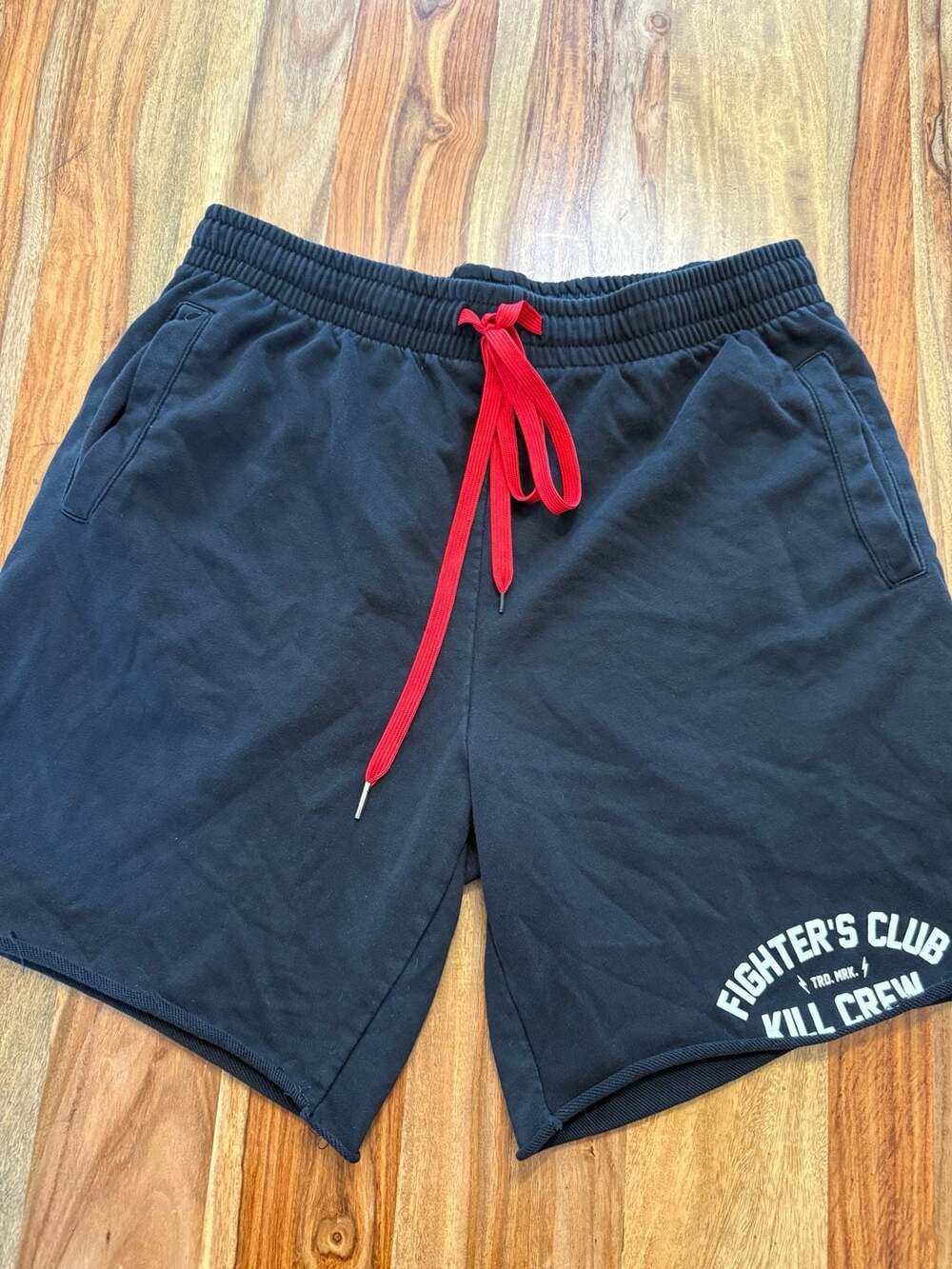 Kill Crew Fighter's Club Relaxed Cut Sweat Shorts in Black XL